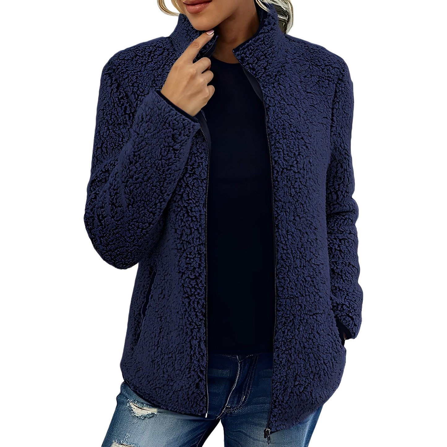 Alethea - Abrigo elegante de polar para mujer