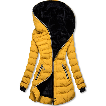Jasmine - Moderna chaqueta con capucha para invierno de mujeres