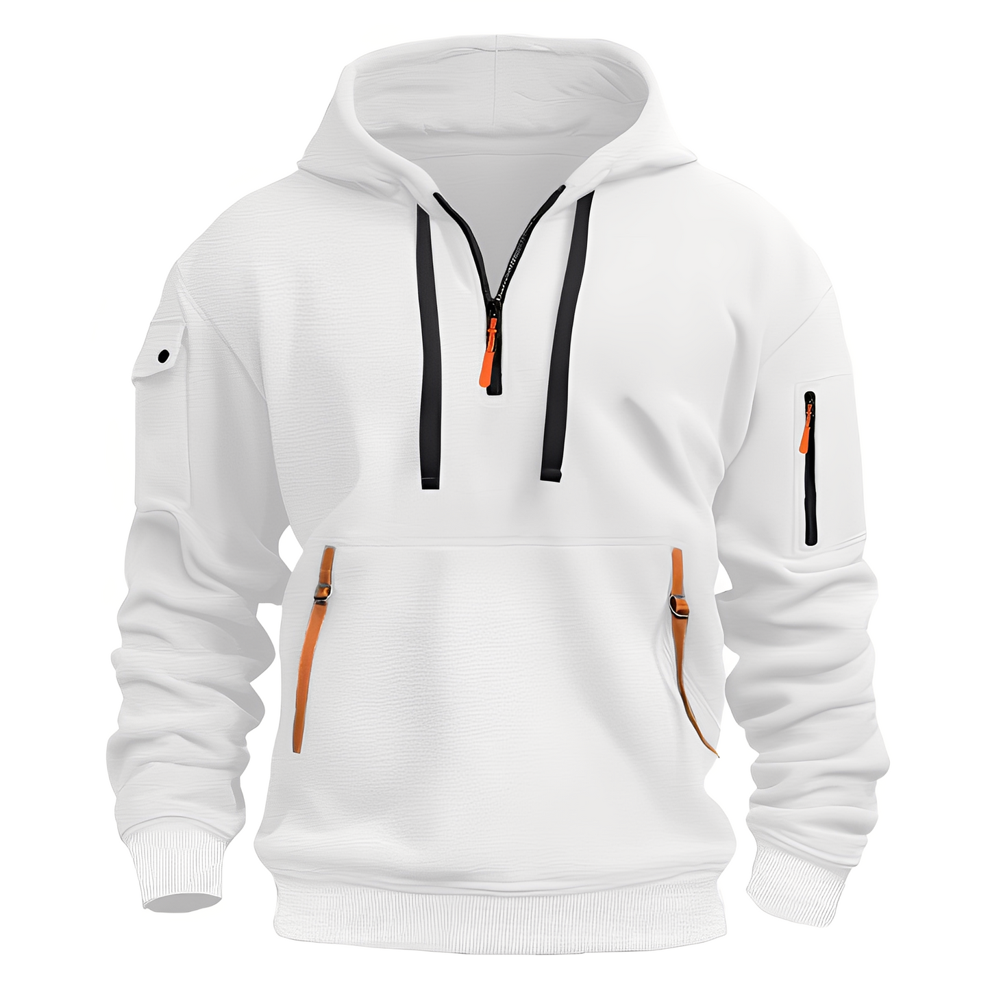 Burton - Sudadera holgada con media cremallera para hombres