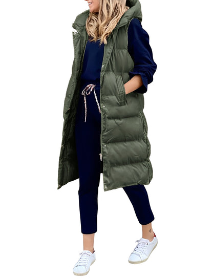 Amilia - Chaleco-abrigo para mujeres, elegante y sin mangas