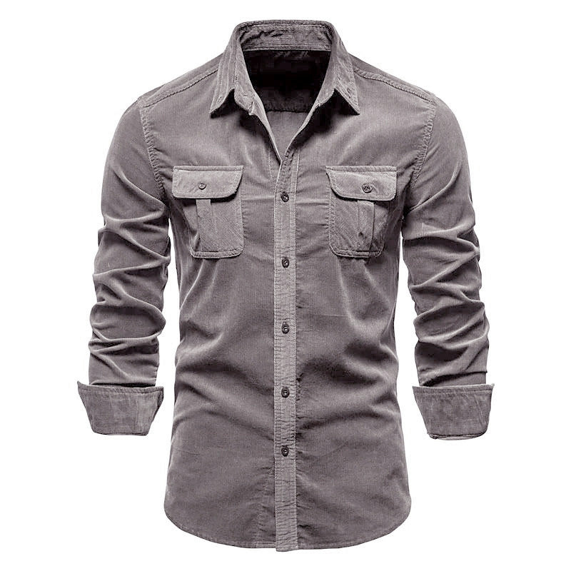 Rowen - Camisa sencilla con bolsillos para hombres