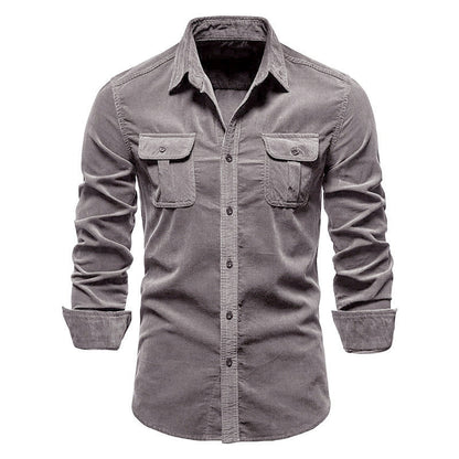 Rowen - Camisa sencilla con bolsillos para hombres
