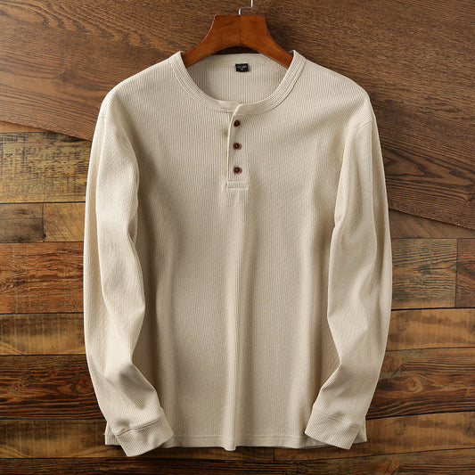 Samuel - Jersey retro de manga larga para hombre