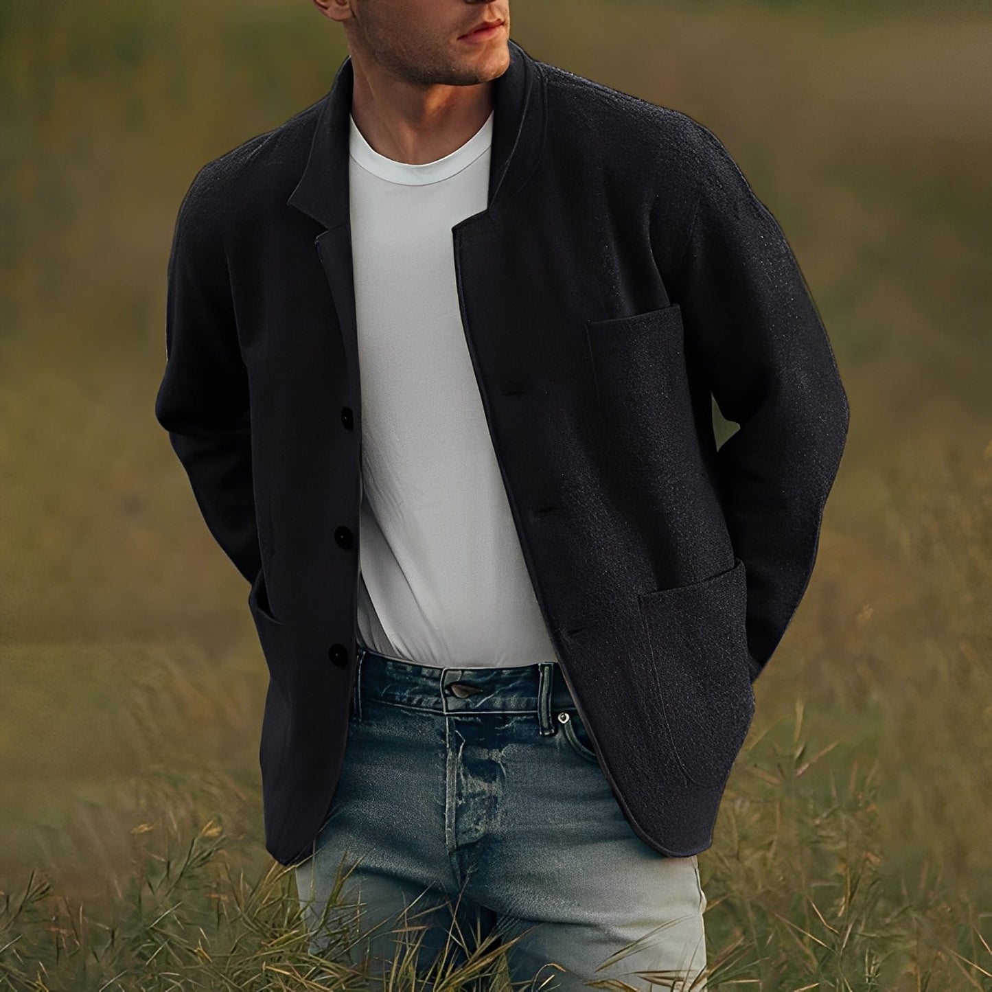 Jourdain - Chaquetas con varios bolsillos para hombres