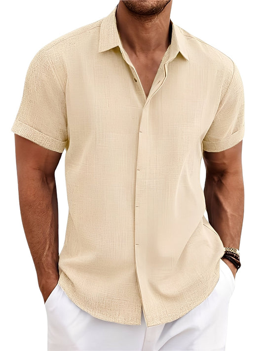 Caelum - Camisa sencilla de manga corta para hombres
