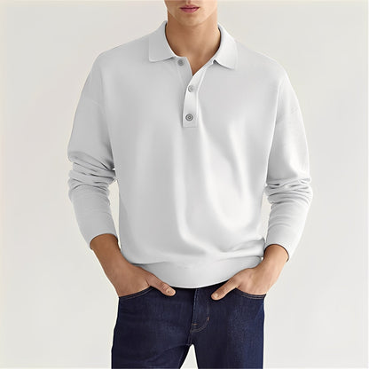 Dominic - Polo Casual de Manga Larga para Hombres
