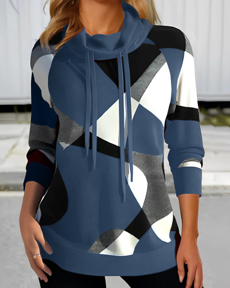 Gabrielle - Sudadera casual con bloques de color para mujeres