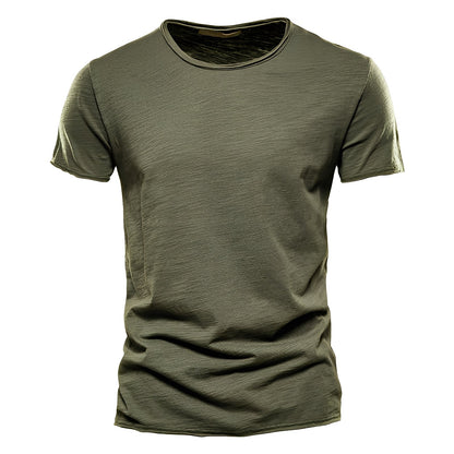 Roderick - Camiseta de Hombre de Algodón con Manga Corta