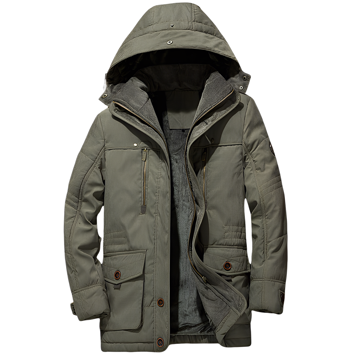 Tyrone - Chaqueta gruesa y cálida con capucha para hombres