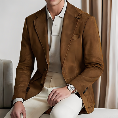 Martin - Saco elegante de traje con botón para caballeros