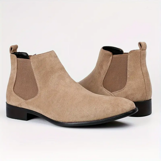 Dario – Botas Chelsea de Cuero Auténtico con Tacón Bajo