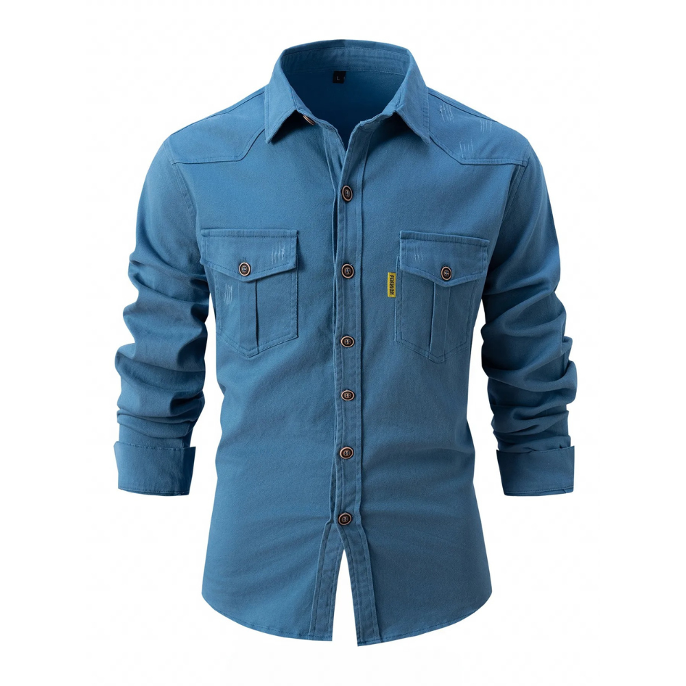 Marlon - Camisa casual, cómoda y flexible para hombres