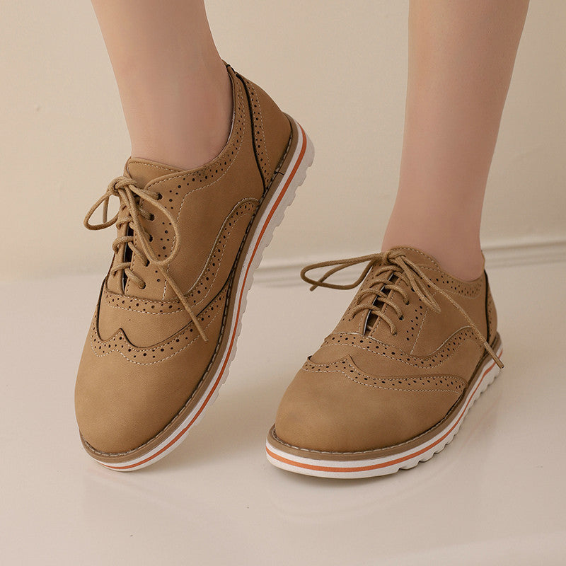 Gemma - Zapatos Derby Casual de Gamuza para Mujer
