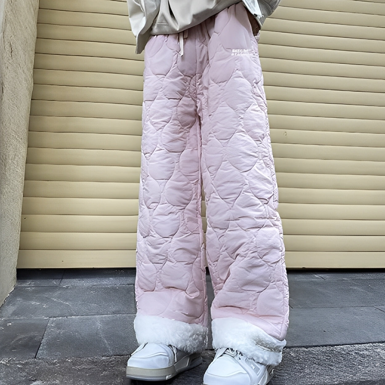 Charles - Pantalón acogedor y acolchado de forro polar para hombres