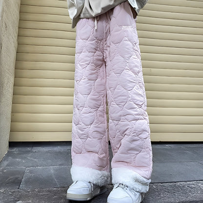 Charles - Pantalón acogedor y acolchado de forro polar para hombres