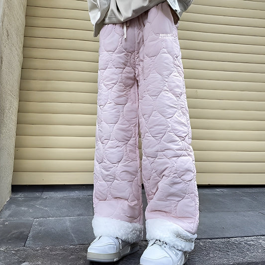 Charles - Pantalón acogedor y acolchado de forro polar para hombres