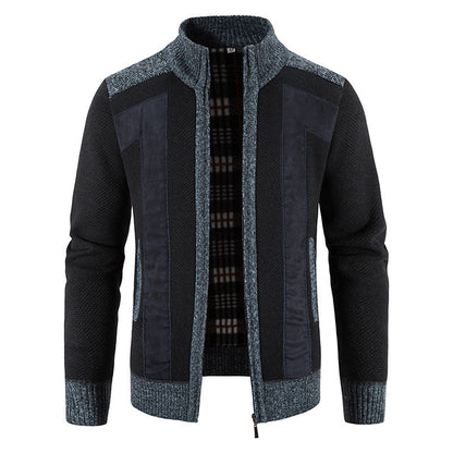 Domenic - Chaqueta de felpa con cremallera para hombres
