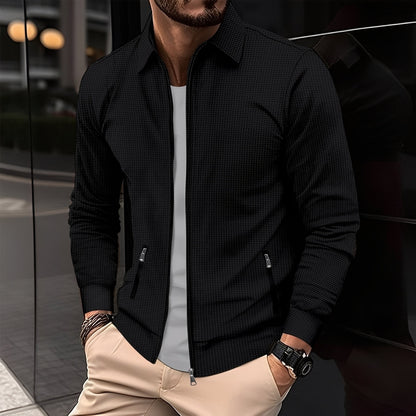 Anthony - Chaqueta moderna para hombres con bolsillos con cremallera