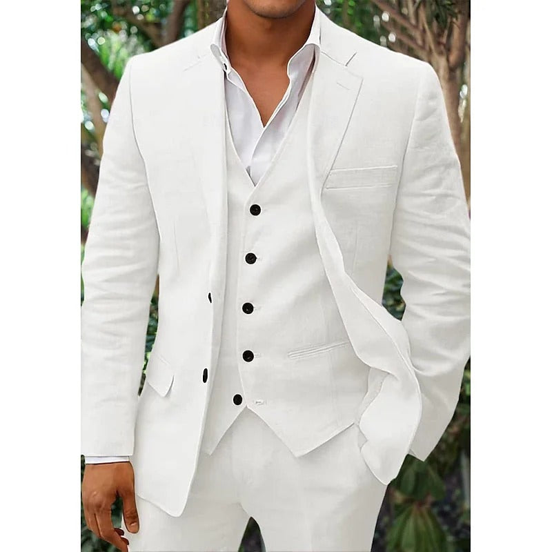 Erik - Set de traje de lino de 3 piezas