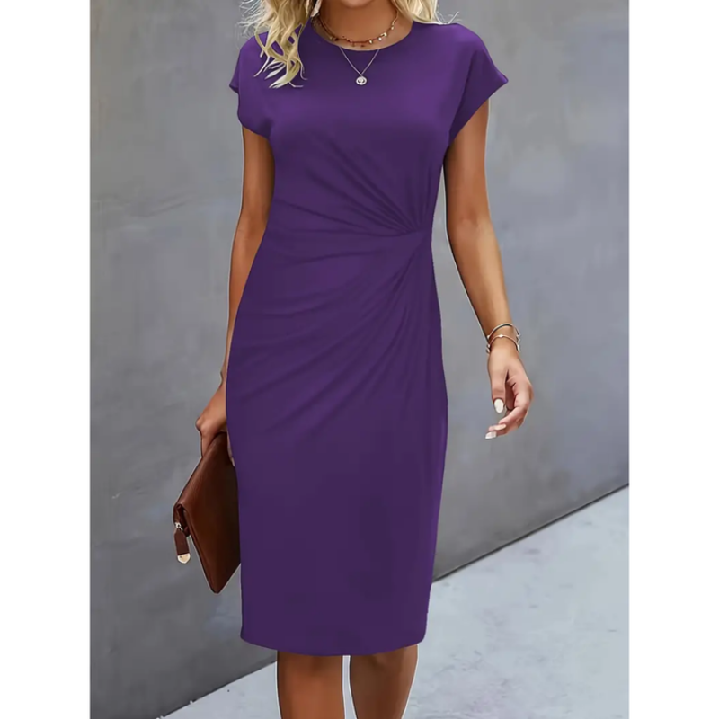 Elina – Vestido formal de mujer con mangas cortas