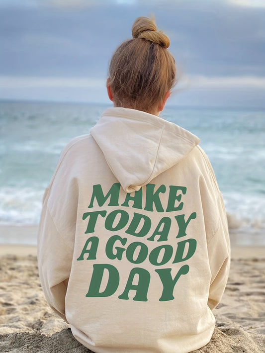 Good Day! – Sudadera con Capucha Declaración Algodón
