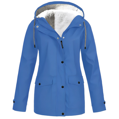 Sherlyn - Chaqueta con capucha y forro polar para exteriores para mujeres