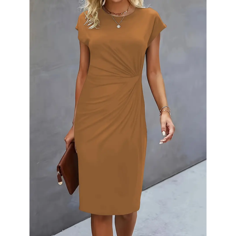 Elina – Vestido formal de mujer con mangas cortas