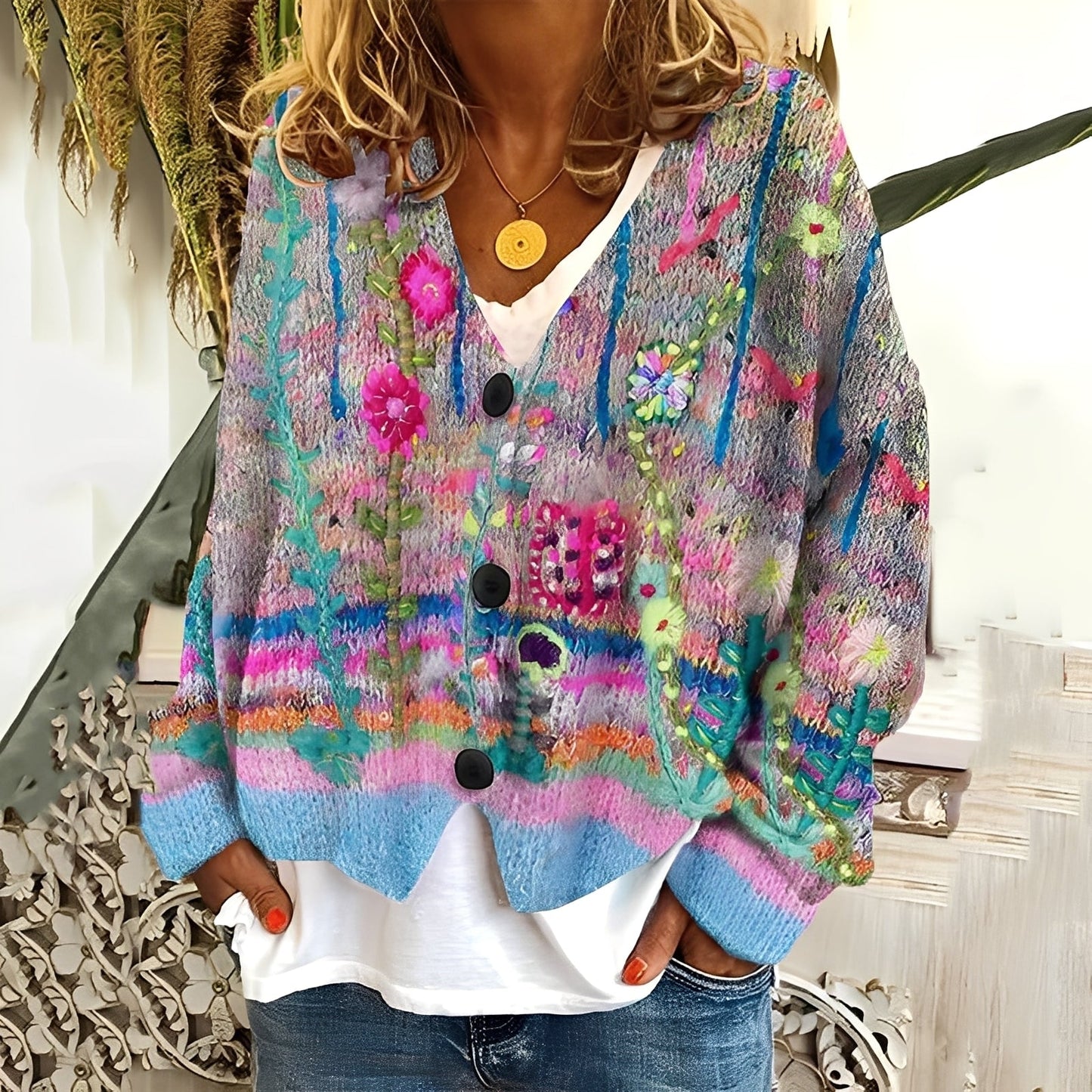 Nydia - Suéter suave y cómodo con diseño femenino