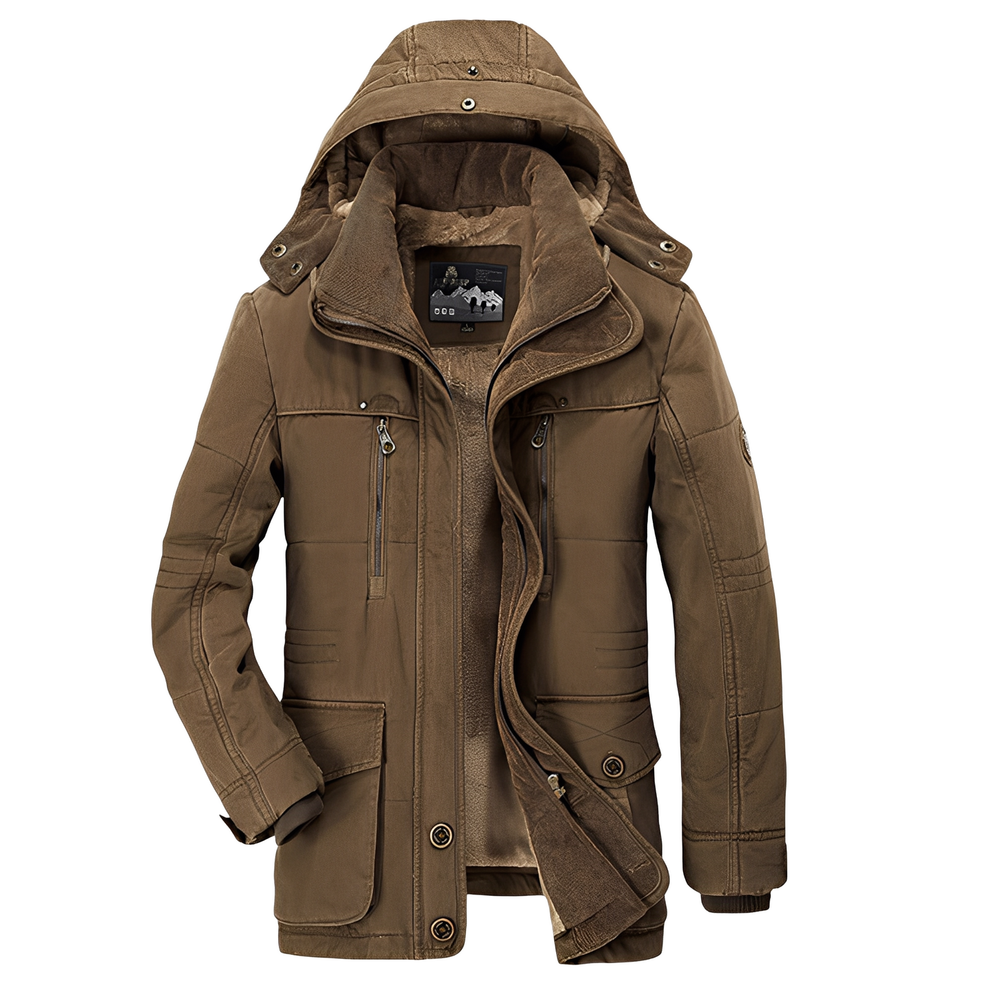 Tyrone - Chaqueta gruesa y cálida con capucha para hombres