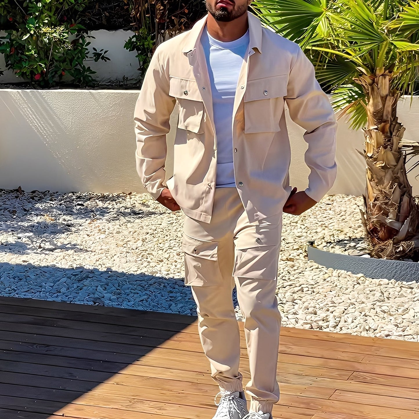 Neville - Elegante Traje Cargo para Hombres