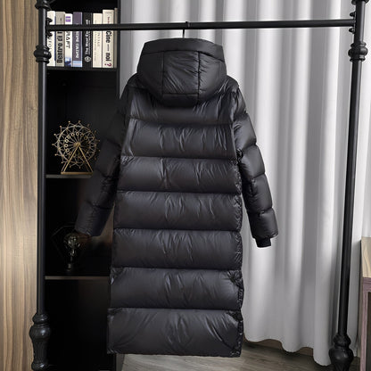 Mildred - Abrigo largo de plumas para mujeres en estilo casual