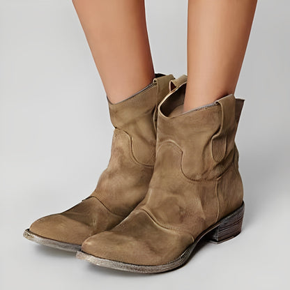 Margaret - Botas de cuero casuales para mujer