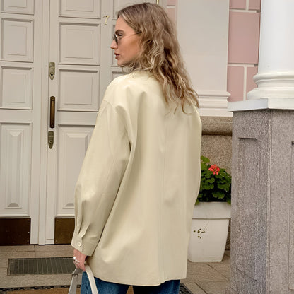 Eireen - Chaqueta de estilo suelto con cuello polo para mujeres
