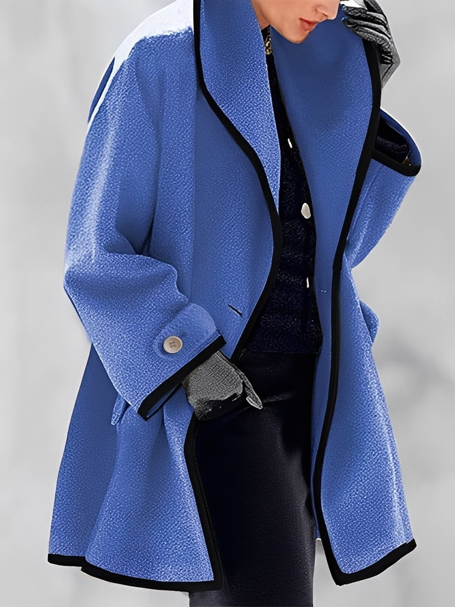 Mikayla - Cálido abrigo de lana con capucha para mujeres