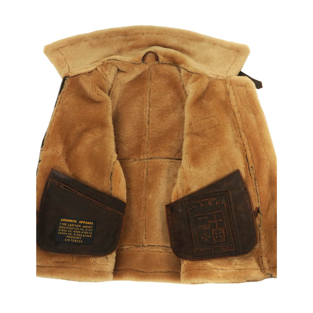 William - Chaqueta retro para hombres, gruesa y cálida