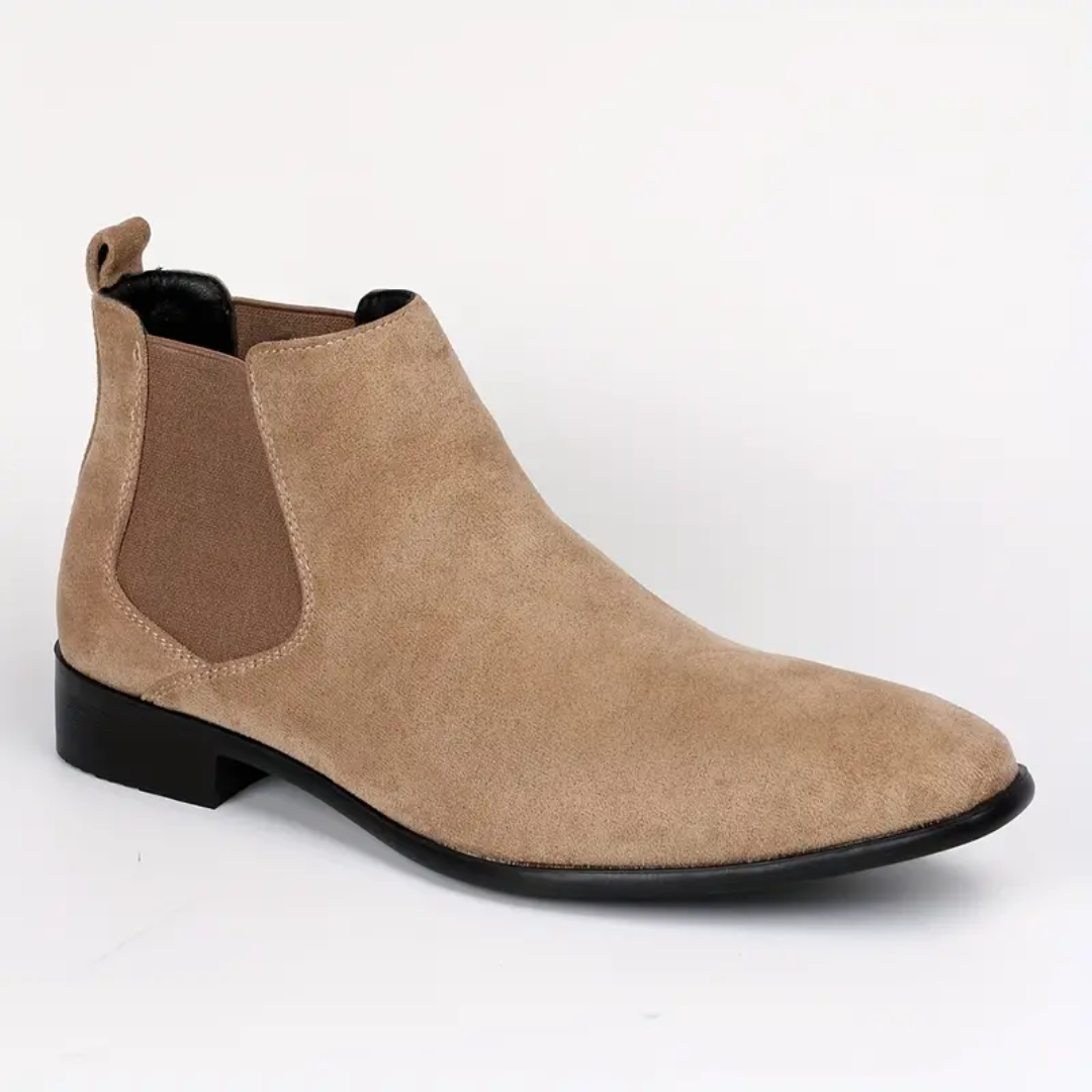 Dario – Botas Chelsea de Cuero Auténtico con Tacón Bajo