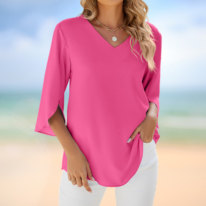 Vanya – Ligera Blusa de Verano con Escote en V