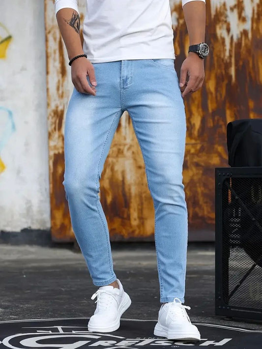 Linford - Jeans clásicos, elásticos y entallados para hombres