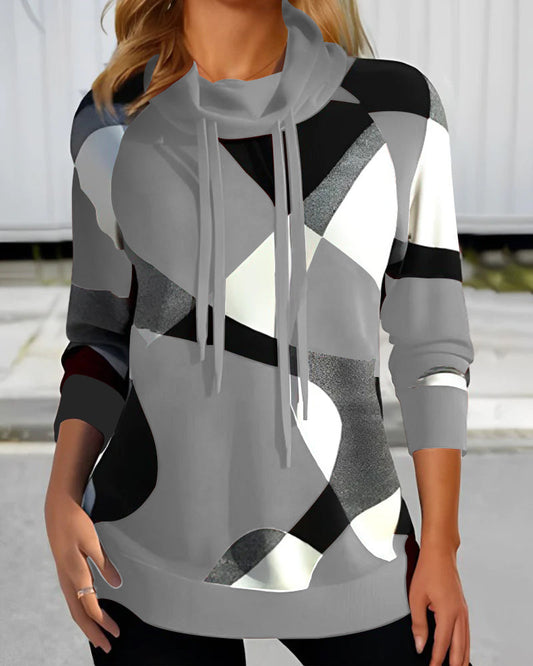 Gabrielle - Sudadera casual con bloques de color para mujeres