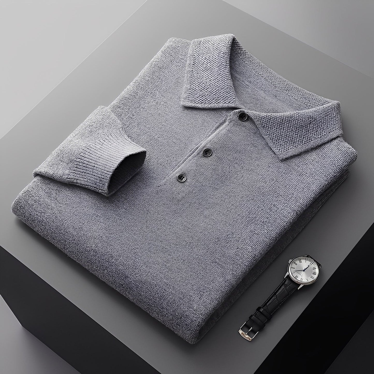 Romilly - Polo Elegante de Cachemira para Hombres