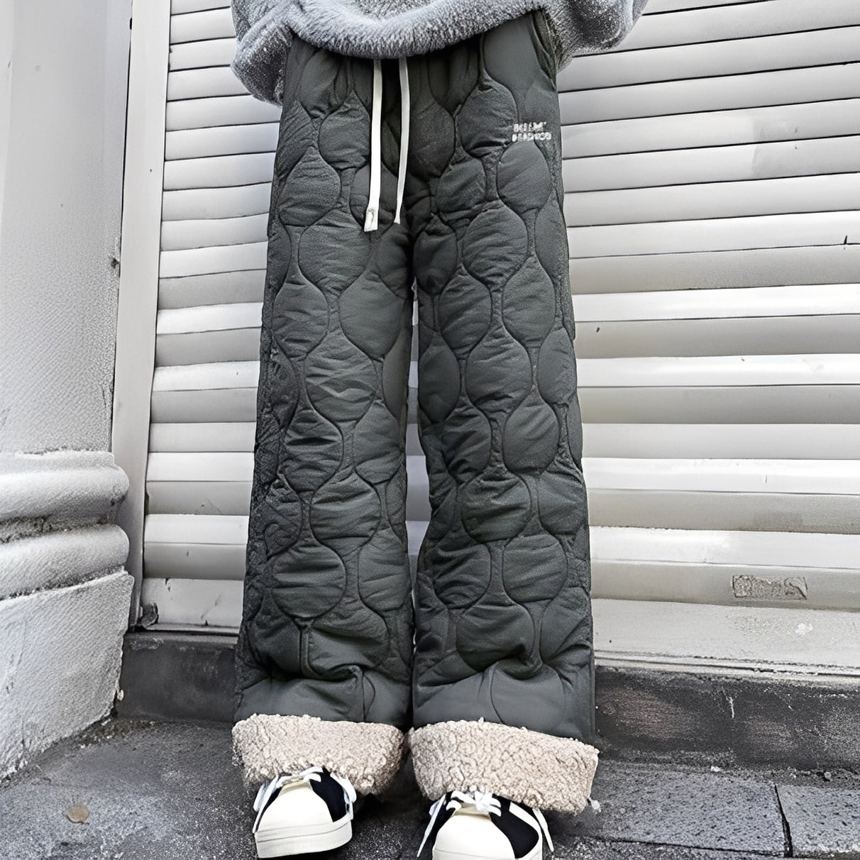 Charles - Pantalón acogedor y acolchado de forro polar para hombres