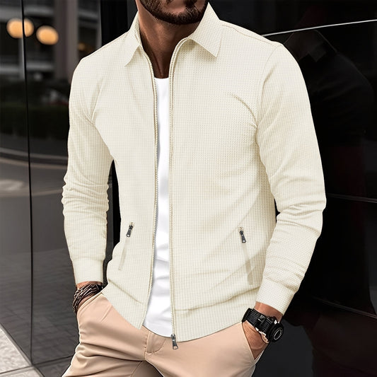 Anthony - Chaqueta moderna para hombres con bolsillos con cremallera