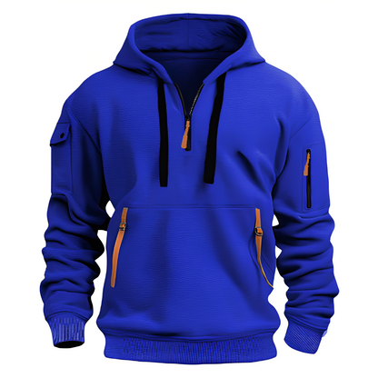 Burton - Sudadera holgada con media cremallera para hombres