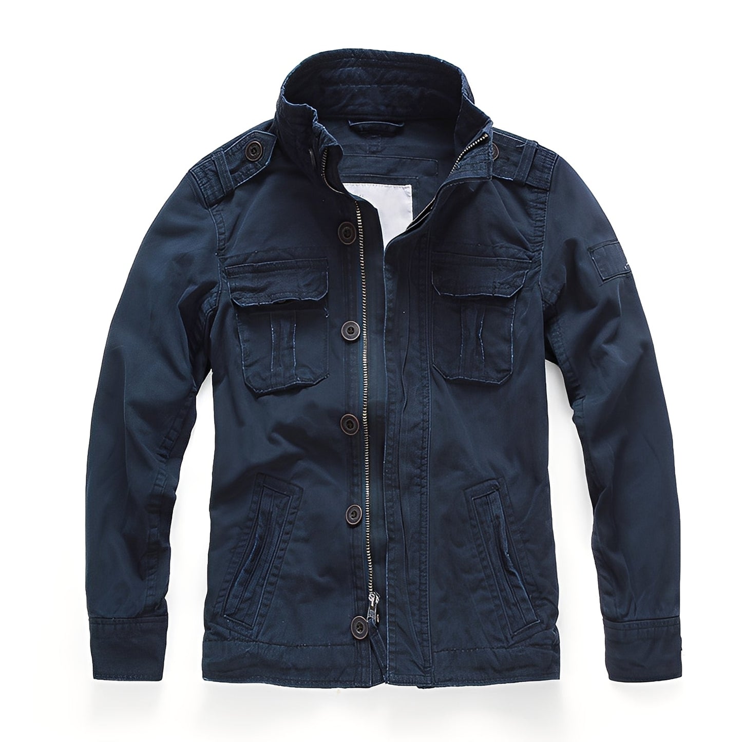 Trenton - Chaqueta de mezclilla clásica con bolsillos para hombres