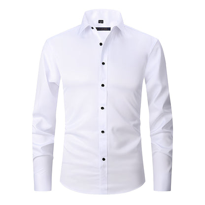 Elton - Camisa ajustada y elástica para hombres