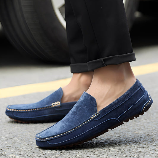 Cameron - Moccasins de ante para hombres elegantes y casuales