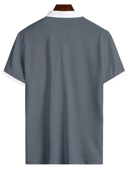 Winton - Camisa informal con cremallera para hombres