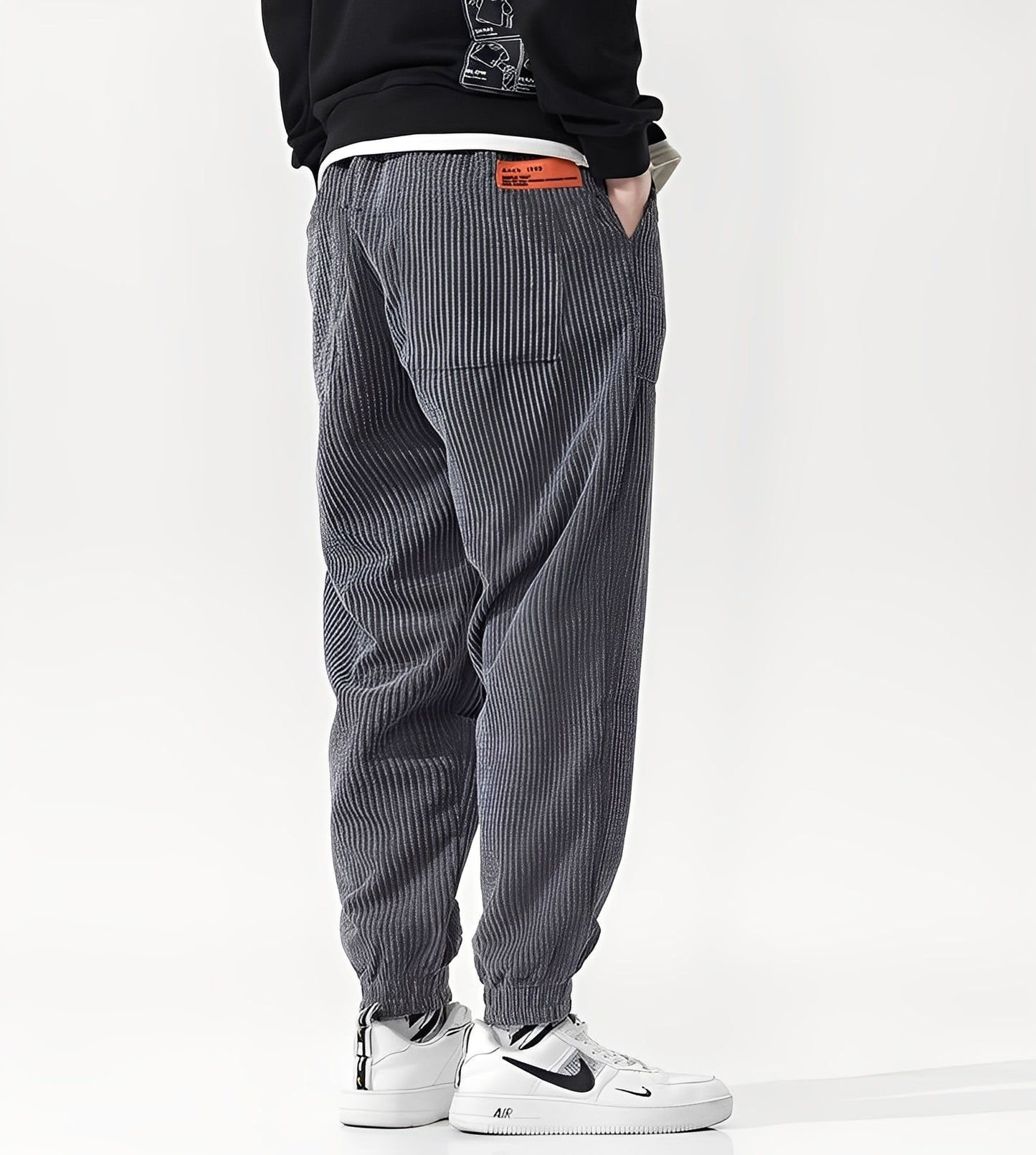 Nicholas - Pantalones de Correr de Pana Modernos para Hombres