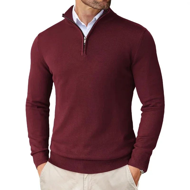 Bowen - Suéter para Hombre con Cremallera Moderna