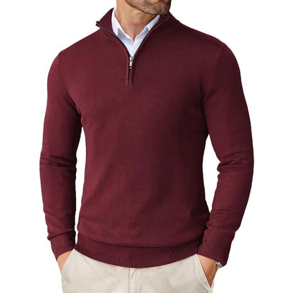 Bowen - Suéter para Hombre con Cremallera Moderna